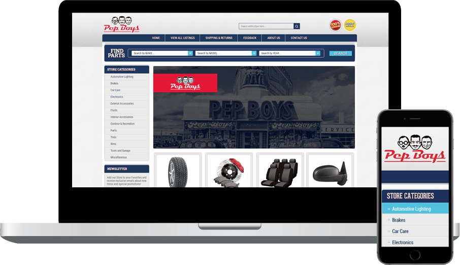 Custom eBay Templates Design to Launch Automotive or Powersports eBay Store